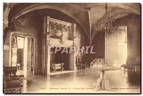 Cartes postales Pau Chateau Henri IV Salle Des Gardes