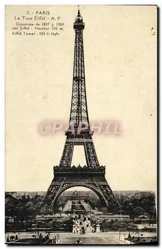 Cartes postales Paris La Tour Eiffel