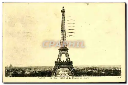 Ansichtskarte AK Paris La Tour Eiffel et le Champ de Mars