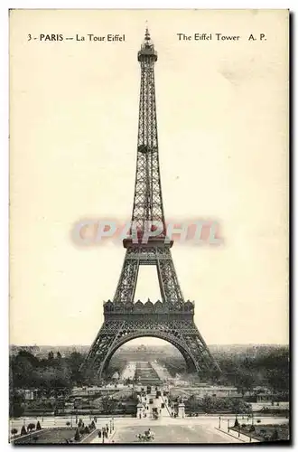 Cartes postales Paris La Tour Eiffel et la Seine