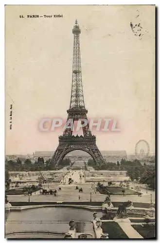 Cartes postales Paris La Tour Eiffel et la Seine