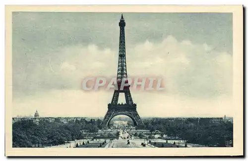 Cartes postales Paris La Tour Eiffel les Jardins