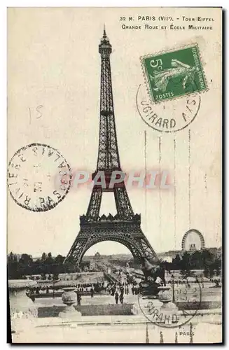 Cartes postales Paris Tour Eiffel