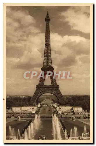 Ansichtskarte AK Paris Tour Eiffel Vue du Trocadero Rhinoceros