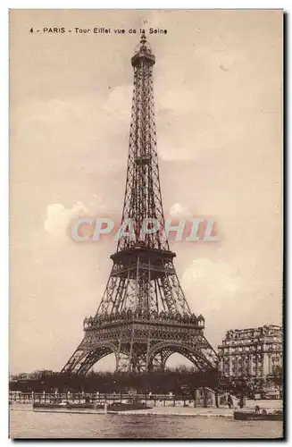 Cartes postales Paris Tour Eiffel Vue du Trocadero