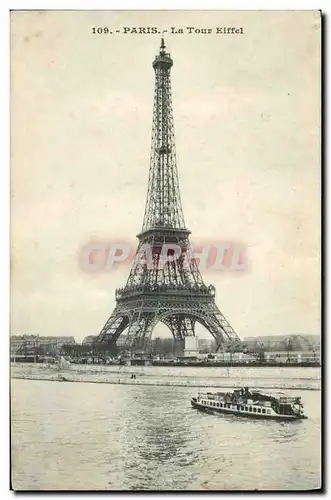 Ansichtskarte AK Paris La Tour Eiffel Peniche