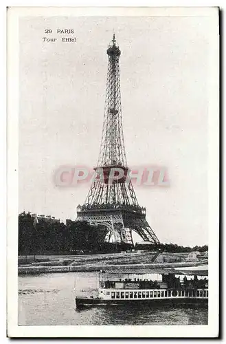 Ansichtskarte AK Paris La Tour Eiffel Peniche