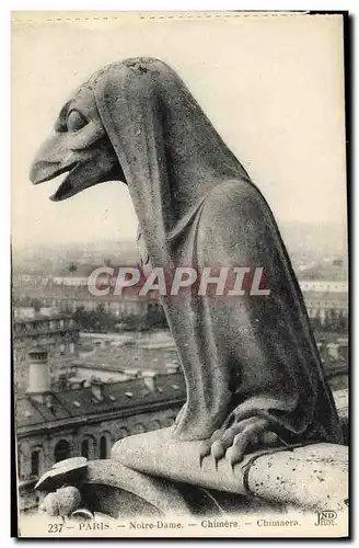 Ansichtskarte AK Paris Notre Dame Chimere