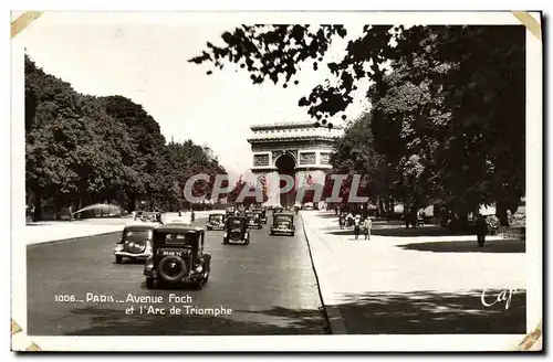 Ansichtskarte AK Paris Avenue Foch et l arc de triomphe