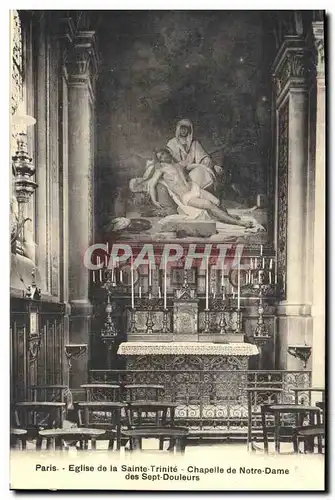 Ansichtskarte AK Paris Eglise de la Sainte Trinite Chapelle de Notre Dame des Sept Douleurs