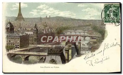 Cartes postales Paris Les Ponts de Paris Belle Jardiniere