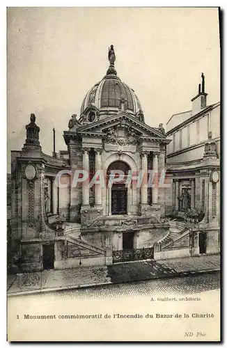 Ansichtskarte AK Paris Monument Commemoratif de l incendie du bazar de la charite