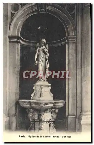 Ansichtskarte AK Paris Eglise de la Sainte Trinite Benitier