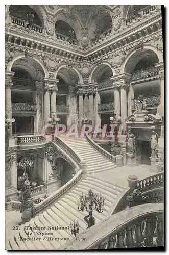 Cartes postales Paris Opera Escalier d honneur