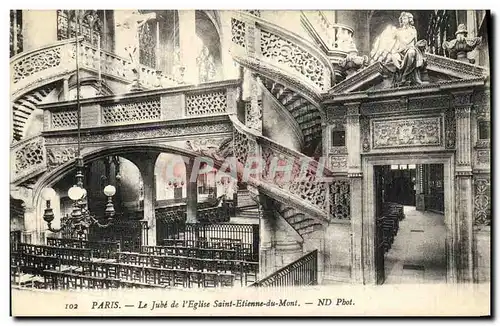 Cartes postales Paris Le Jube de L Eglise Saint Etienne du Mont