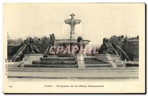 Cartes postales Paris Fontaine de la Place Daumesnil