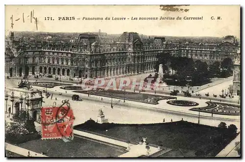 Ansichtskarte AK Paris Panorama du Loure Les Nouveaux jardins du Carrousel