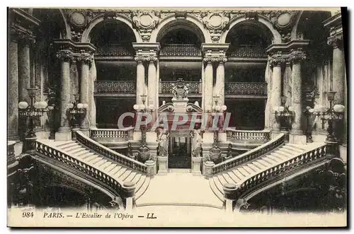 Ansichtskarte AK Paris L Escalier de L Opera