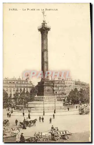 Cartes postales Paris La Place De La Bastille