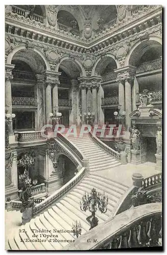 Ansichtskarte AK Paris Theatre National de L Opera Escalier d honneur