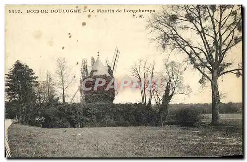 Cartes postales Bois De Boulogne Le Moulin de Longchamps