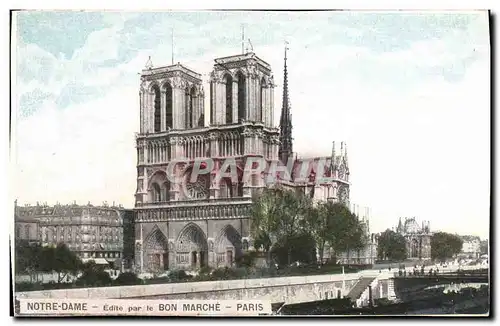 Cartes postales Paris Bon Marche Notre Dame