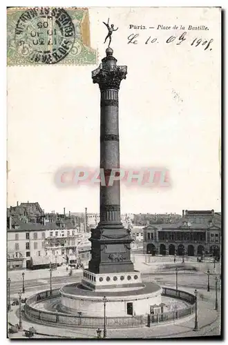 Cartes postales Paris Place de la Bastille