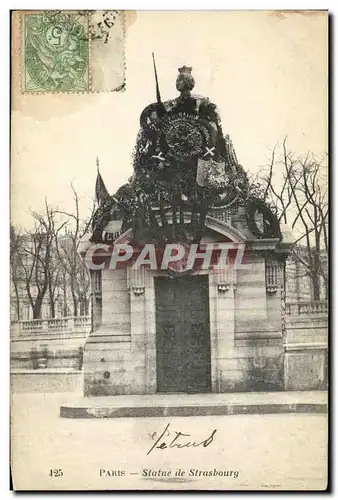 Cartes postales Paris Statue de Strasbourg