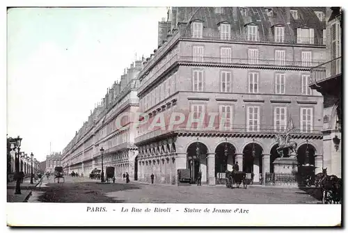 Ansichtskarte AK Paris La Rue de Rivoli Statue de Jeanne D Arc