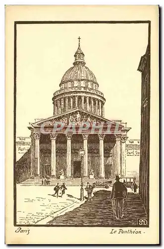 Cartes postales Paris Le Pantheon