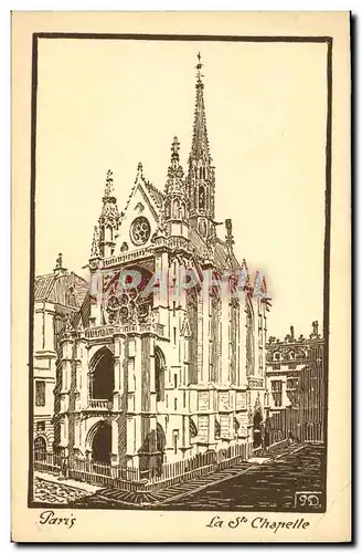 Cartes postales Paris La Sainte Chapelle