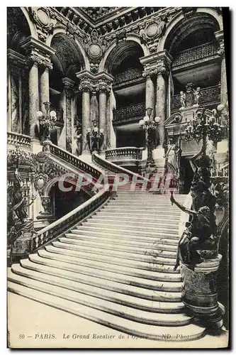 Cartes postales Paris Le Grand Escalier de L Opera