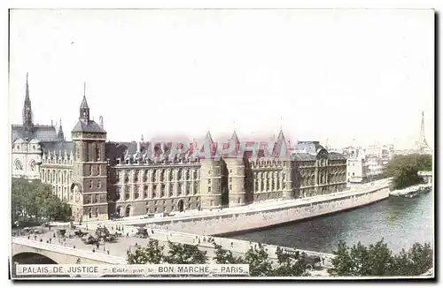 Cartes postales Paris Bon Marche Palais de justice