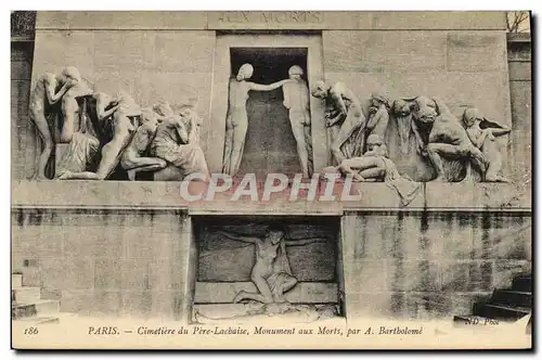 Ansichtskarte AK Paris Cimetiere du Pere Lachaise Monument aux morts