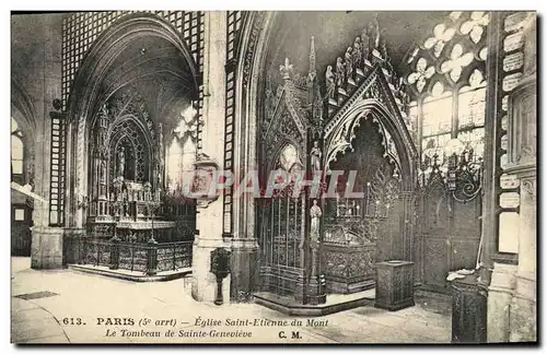 Ansichtskarte AK Paris Eglise Saint Etienne du Mont Tombeau de Sainte Genevieve