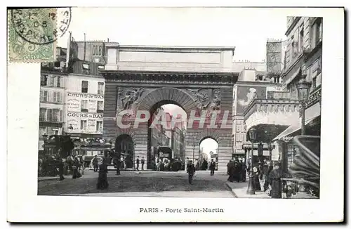 Cartes postales Paris Porte Saint Martin