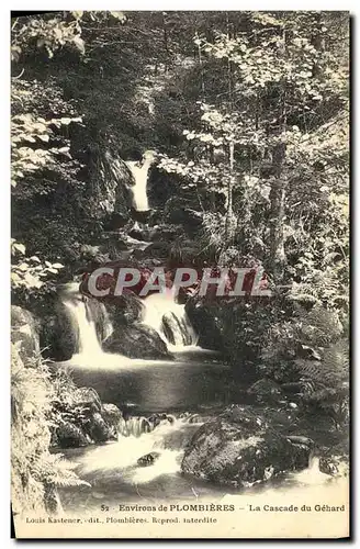 Ansichtskarte AK Environs de Plombieres Les Bains La cascade de Gehard