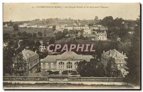 Cartes postales Plombieres Les Bains Les grands hotels et les nouveaux thermes