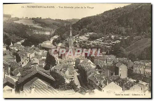 Ansichtskarte AK Plombieres Les Bains Vue Generale Prise de la Vierge