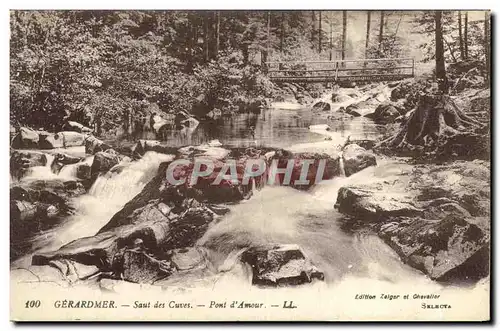 Ansichtskarte AK Gerardmer Saut des Cuves Pont d amour