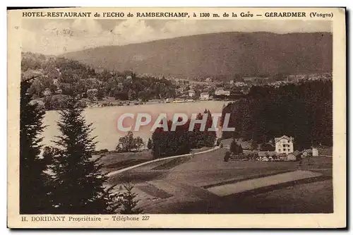 Cartes postales Gerardmer Hotel restaurant de l echo de Rambercamp