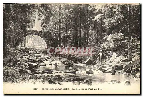 Ansichtskarte AK Gerardmer La Vologne au Pont des Fees