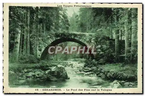 Ansichtskarte AK Gerardmer Le Pont des Fees sur La Vologne