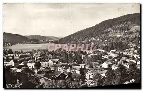 Cartes postales Gerardmer Le Lac et un Coin de la ville vus de la roche du bain