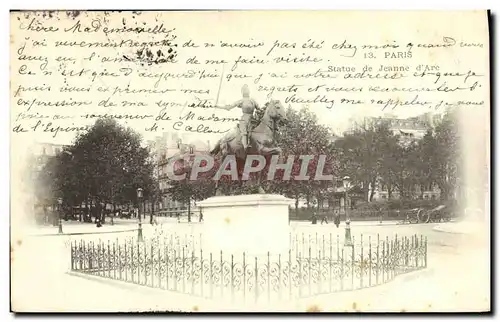 Cartes postales Paris Statue de Jeanne d arc