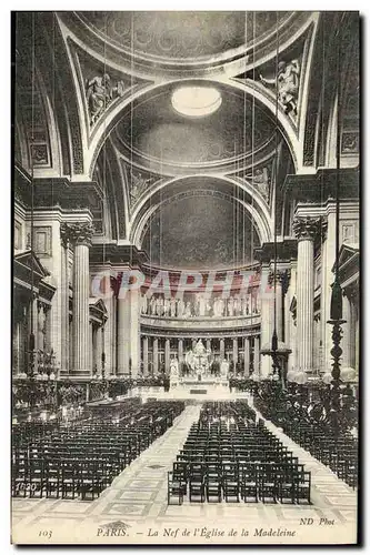 Cartes postales Paris La Nef de L Eglise de la Madeleine