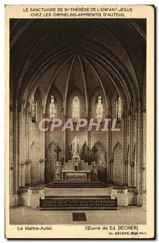 Cartes postales Paris Le Maitre Autel Sanctuaire de Ste therese de l enfant Jesus