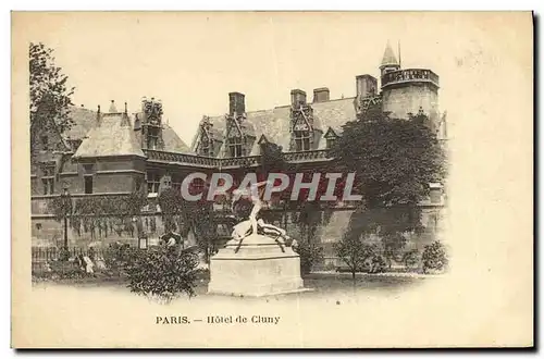 Cartes postales Paris Hotel de Cluny