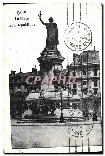 Cartes postales Paris La Place de la Republique