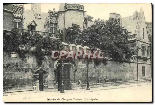 Cartes postales Paris Musee de Cluny Entree Principale